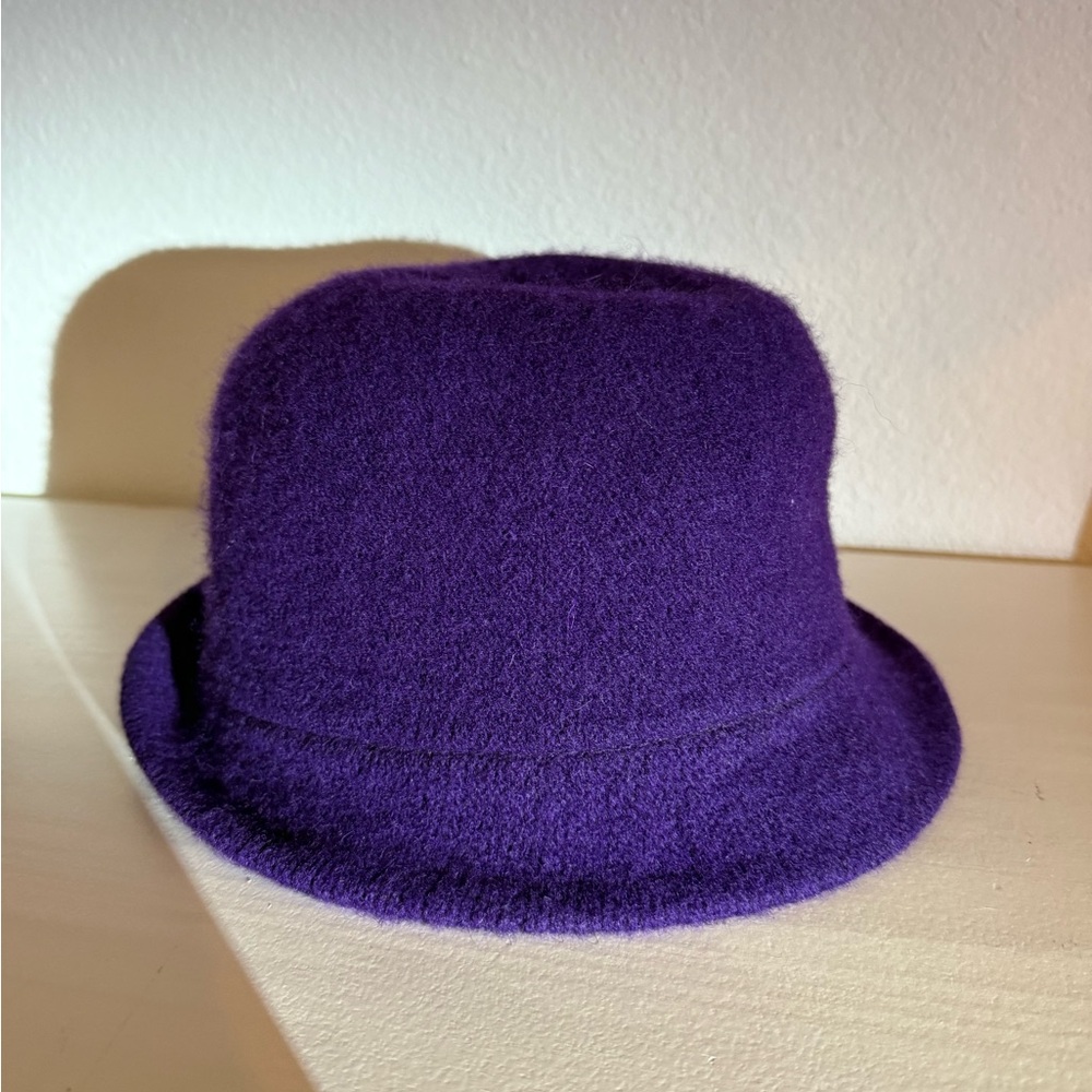 Purple Vintage Wool Bucket Hat